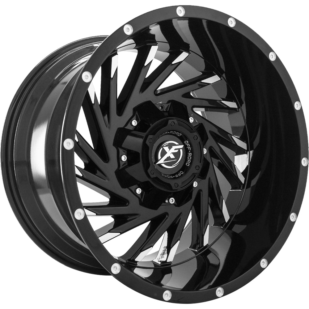 XF Offroad XF-209 Black Machined Wheel