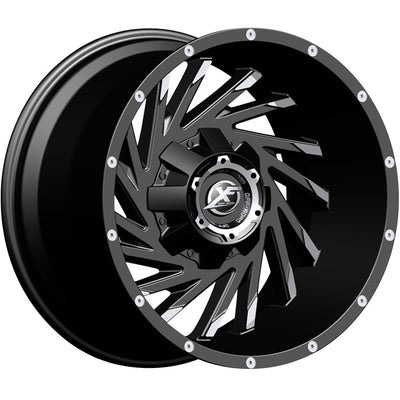 XF Offroad XF-209 Black Machined Wheel