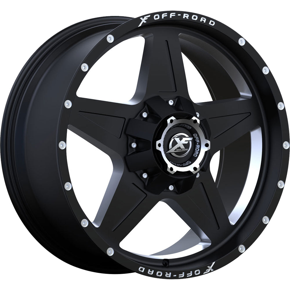 XF Offroad XF-210 Black Milled Wheel
