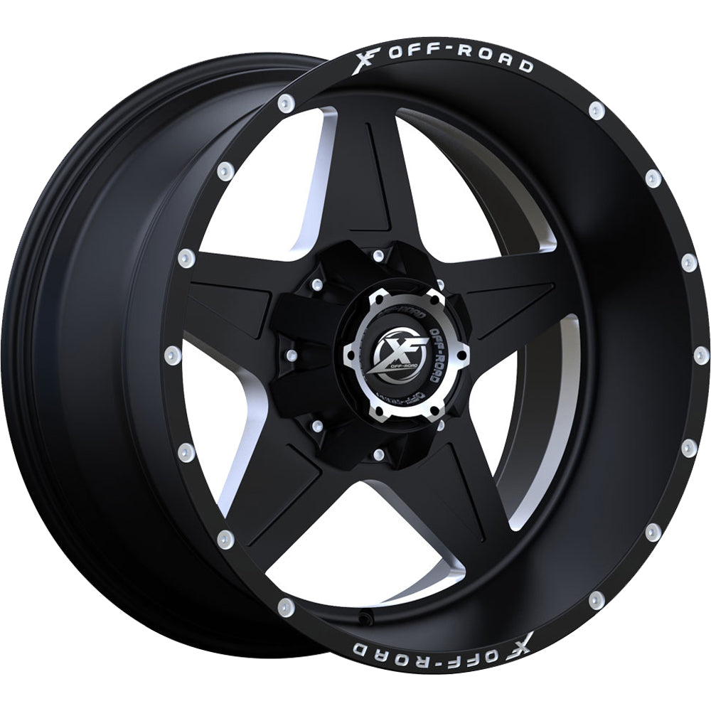XF Offroad XF-210 Black Milled Wheel