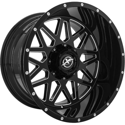 XF Offroad XF-211 Black Milled Wheel