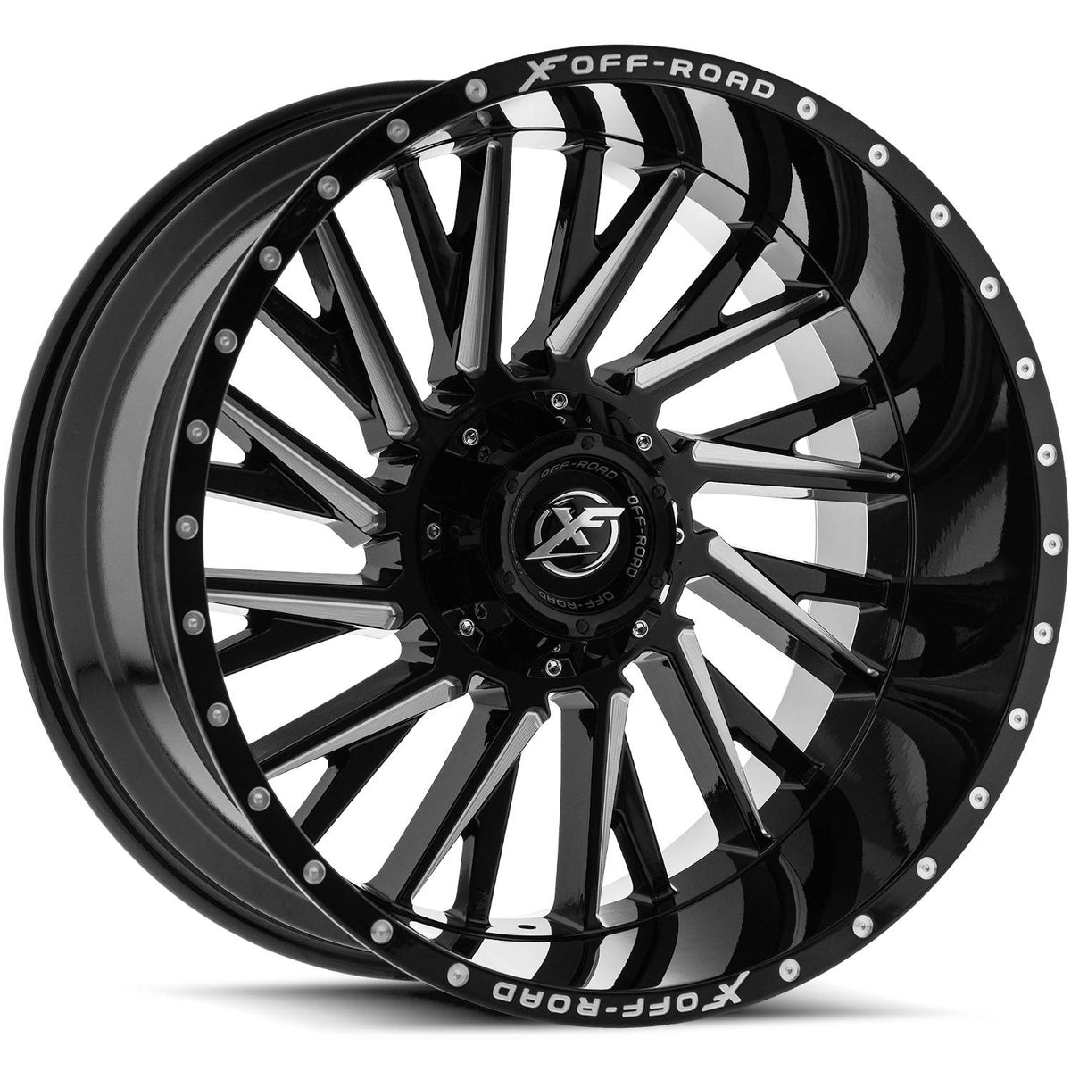 XF Offroad XF-226 Black Milled Wheel