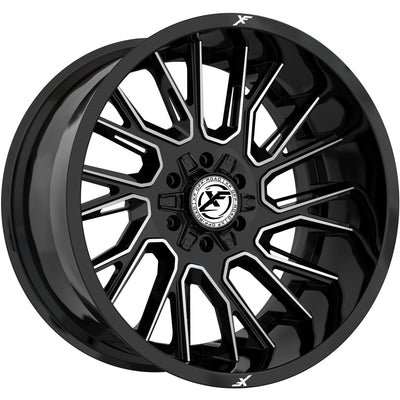 XF Offroad XF-230 Black Machined Wheel