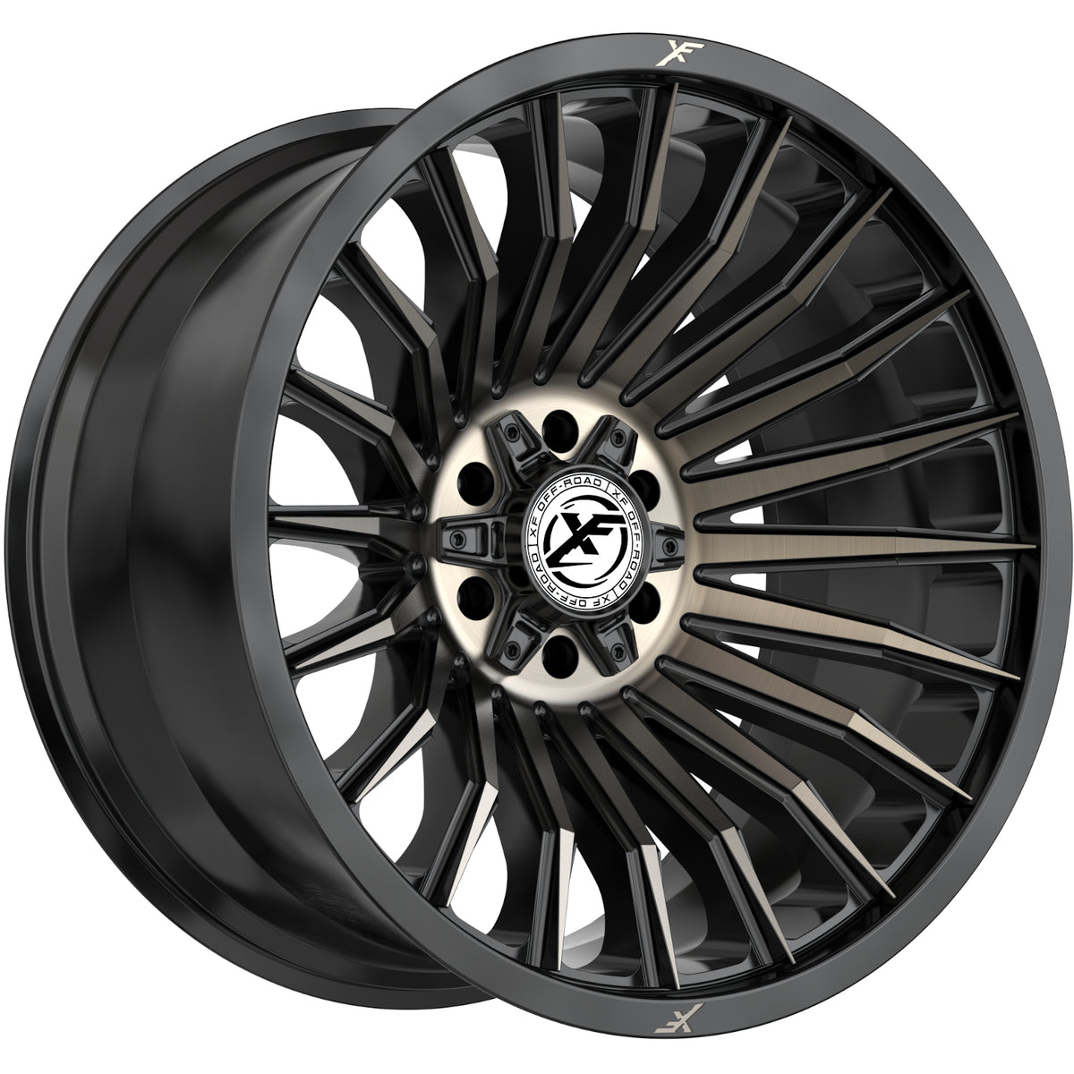 XF Offroad XF-231 Black Machined Wheel