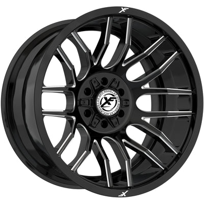 XF Offroad XF-232 Black Milled Wheel