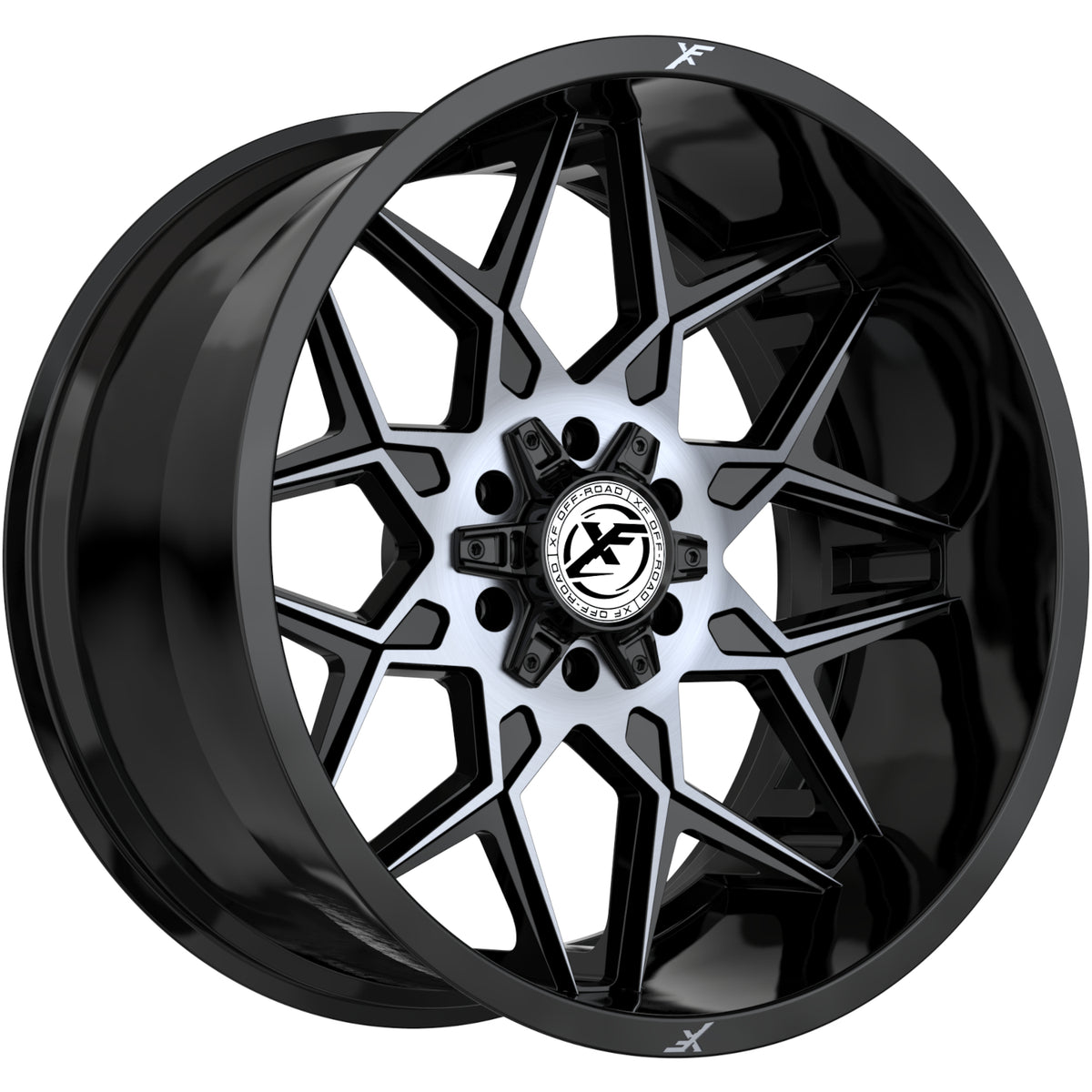 XF Offroad XF-238 Black Machined Wheel