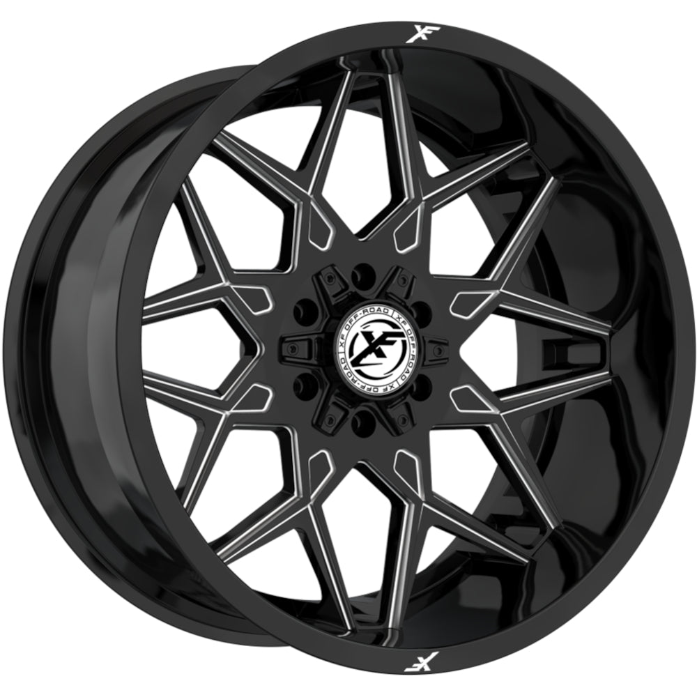 XF Offroad XF-238 Black Milled Wheel