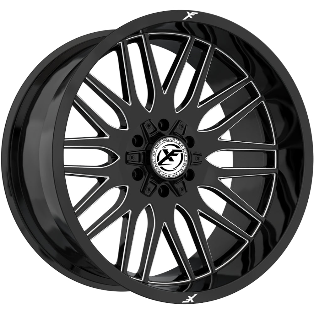 XF Offroad XF-240 Black Milled Wheel