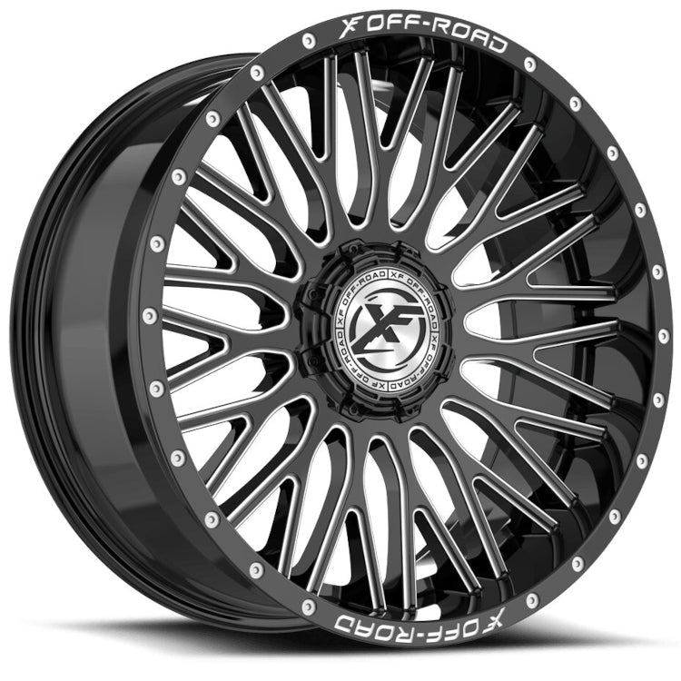 XF Offroad XF-241 Black Milled Wheel
