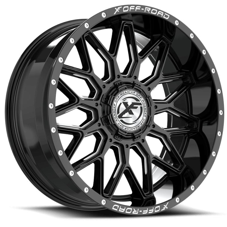XF Offroad XF-242 Black Milled Wheel