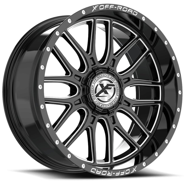 XF Offroad XF-244 Black Milled Wheel