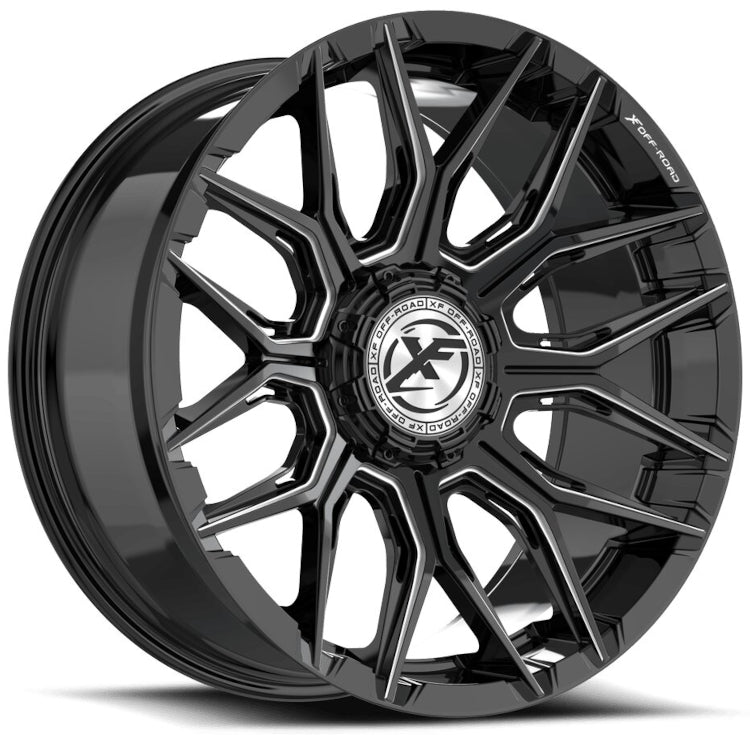XF Offroad XF-246 Black Milled Wheel