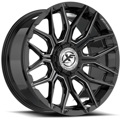 XF Offroad XF-246 Black Milled Wheel