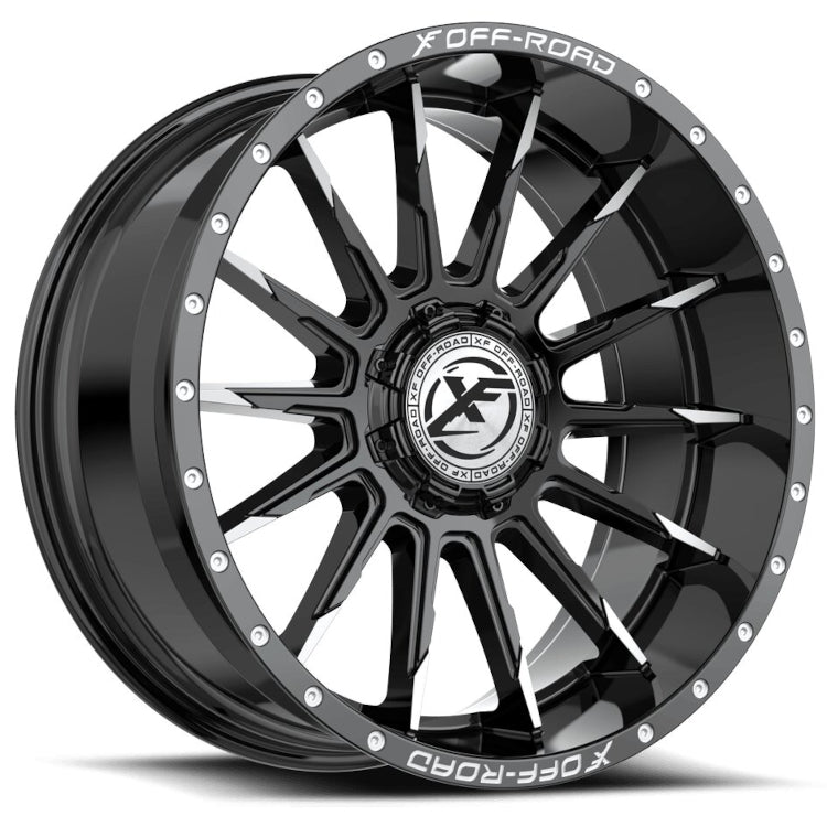 XF Offroad XF-247 Black Machined Wheel