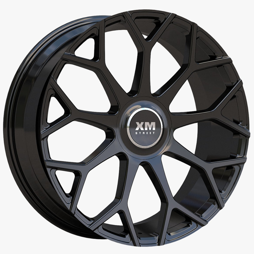XM Street XM-608X Gloss Black Wheel