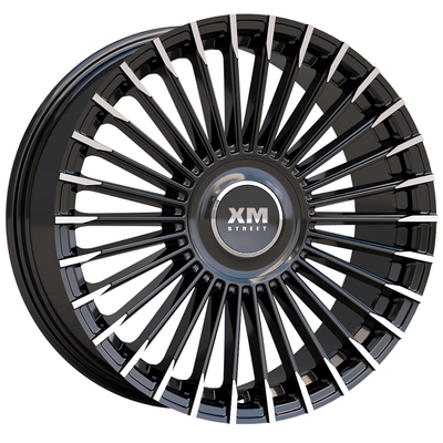 XM Street XM-611 Black Machined Wheel