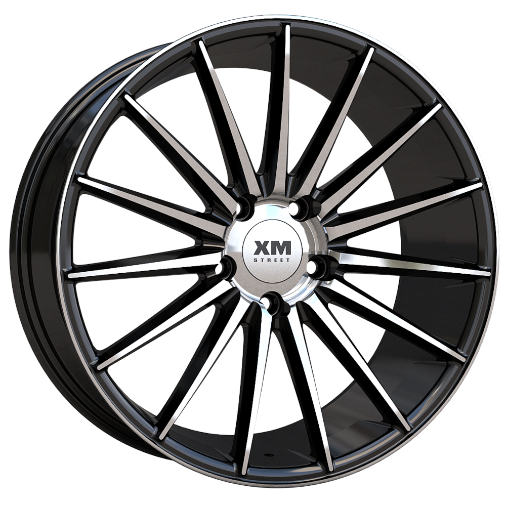XM Street XM-810 Black Machined Wheel