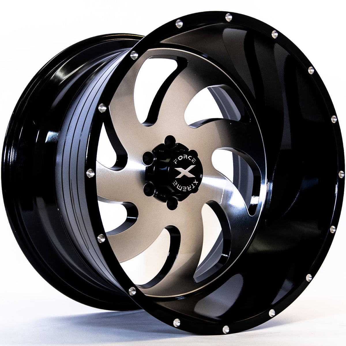 Xtreme Force XF1 Black Machined Wheel