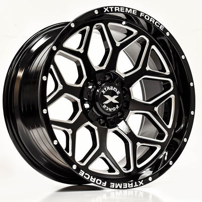 Xtreme Force XF12 Black Milled Wheel