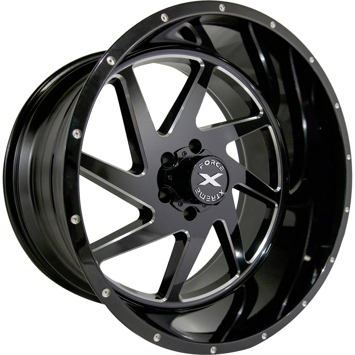 Xtreme Force XF6 Black Milled Wheel