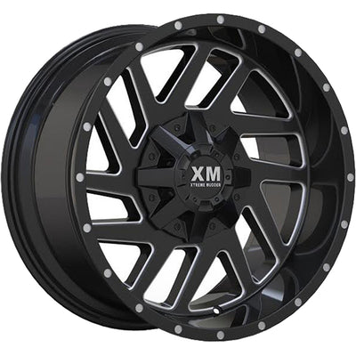 Xtreme Mudder XM-310 Black Milled Wheel
