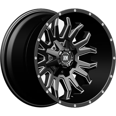 Xtreme Mudder XM-311 Black Milled Wheel