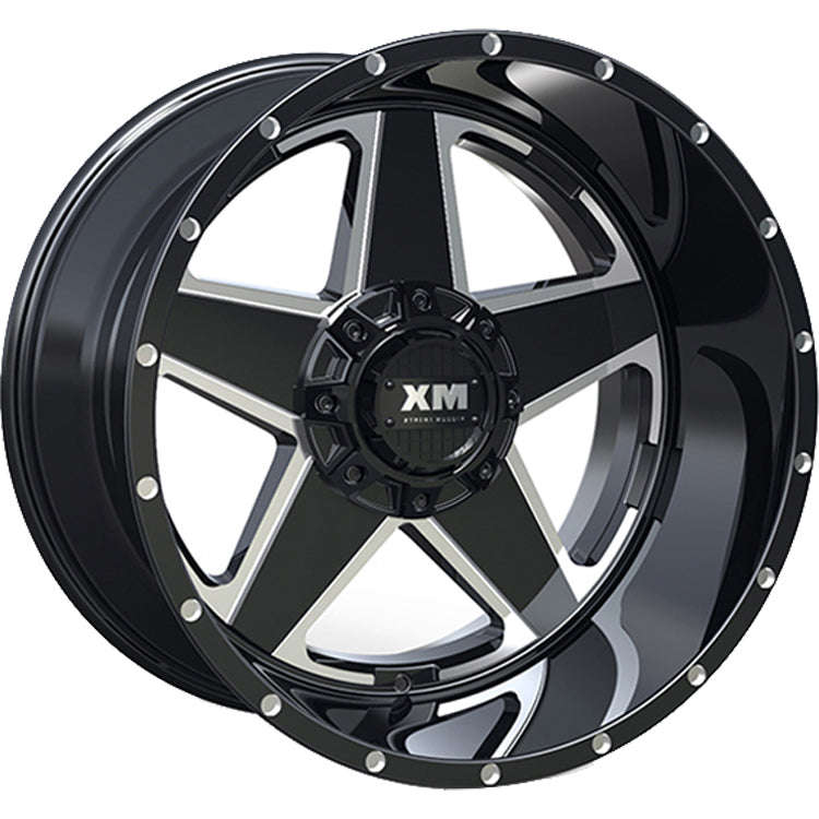 Xtreme Mudder XM-315 Black Milled Wheel