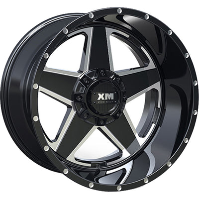 Xtreme Mudder XM-315 Black Milled Wheel