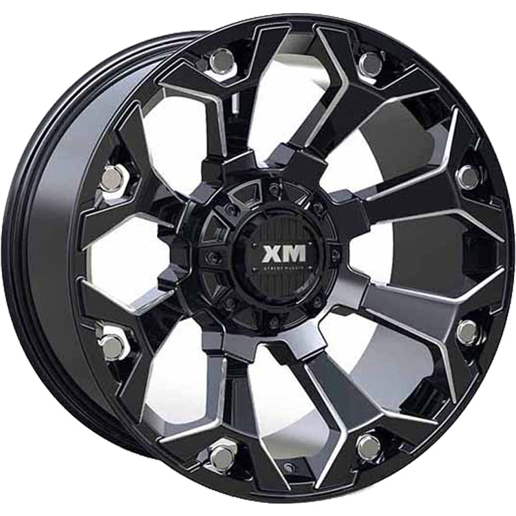 Xtreme Mudder XM-318 Black Milled Wheel