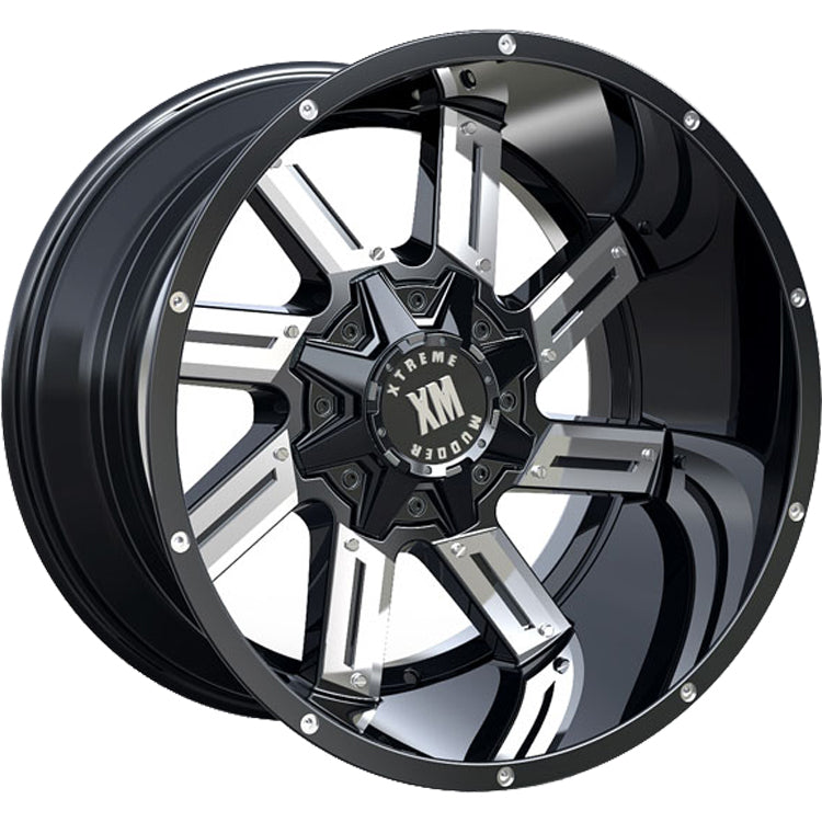 Xtreme Mudder XM-319 Black Wheel