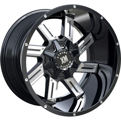 Xtreme Mudder XM-319 Black Wheel