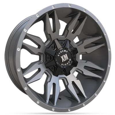Xtreme Mudder XM-320 Matte Gunmetal Wheel