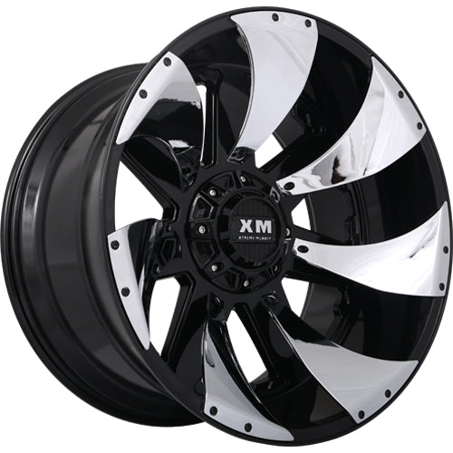 Xtreme Mudder XM-326 Black Wheel