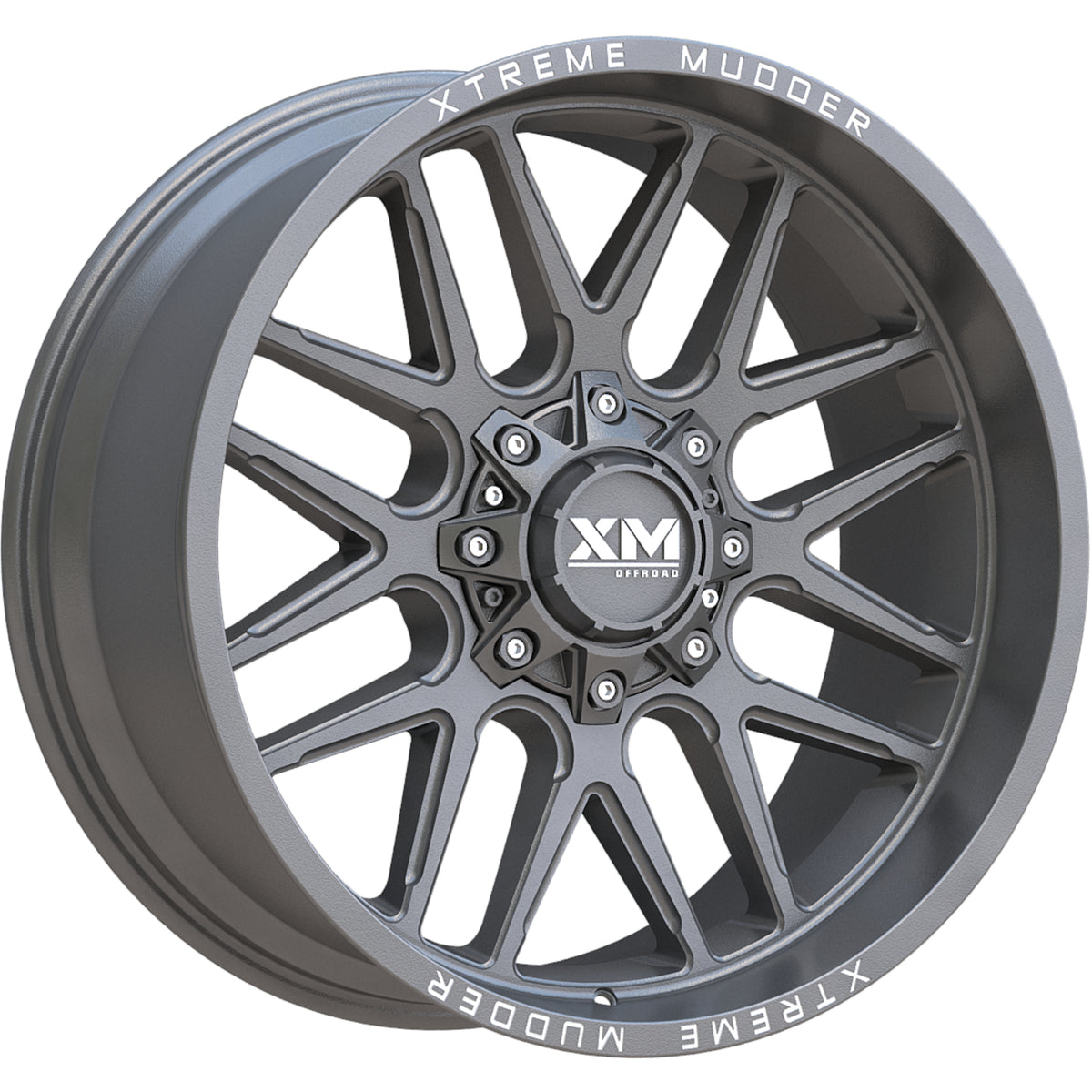 Xtreme Mudder XM-338 Matte Gunmetal Wheel