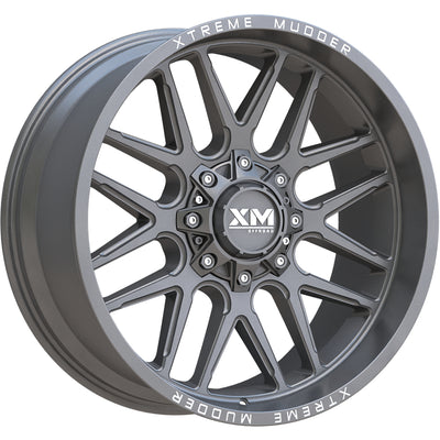 Xtreme Mudder XM-338 Matte Gunmetal Wheel