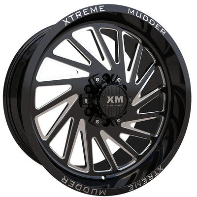 Xtreme Mudder XM-346 Black Milled Wheel