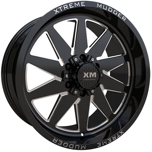 Xtreme Mudder XM-348 Black Wheel