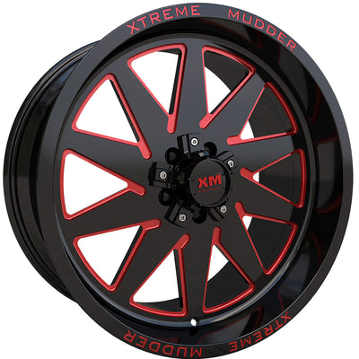 Xtreme Mudder XM-348 Black Wheel