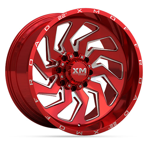 Xtreme Mudder XM-353 Red Milled Wheel