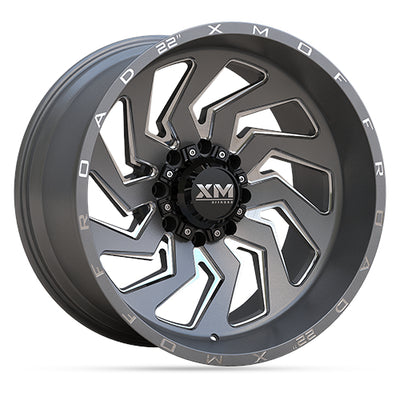Xtreme Mudder XM-353 Gunmetal Milled Wheel