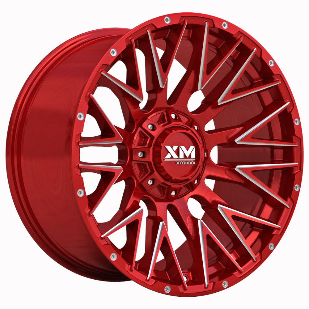 Xtreme Mudder XM-355 Red Milled Wheel