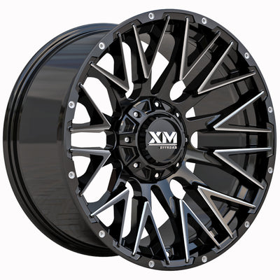 Xtreme Mudder XM-355 Black Milled Wheel