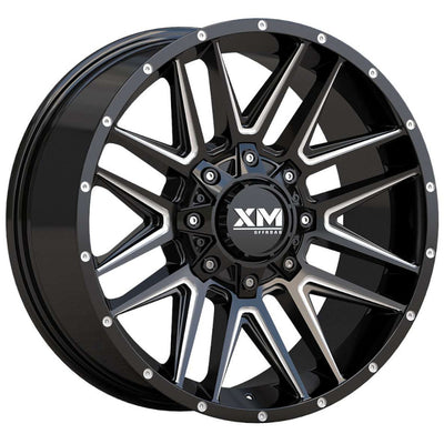 Xtreme Mudder XM-357 Black Milled Wheel