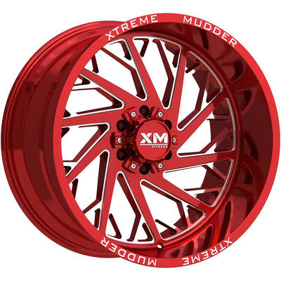 Xtreme Mudder XM-400 Red Milled Wheel