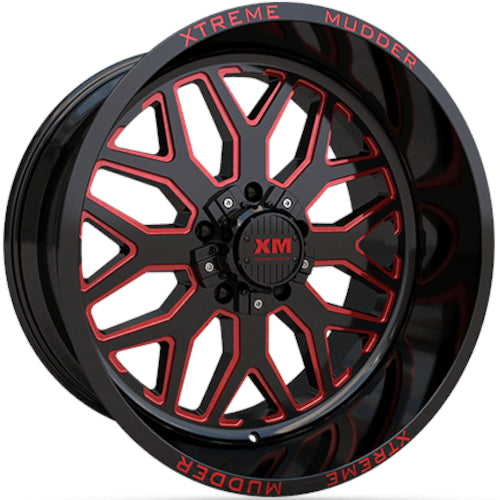 Xtreme Mudder XM-401 Black Red Wheel