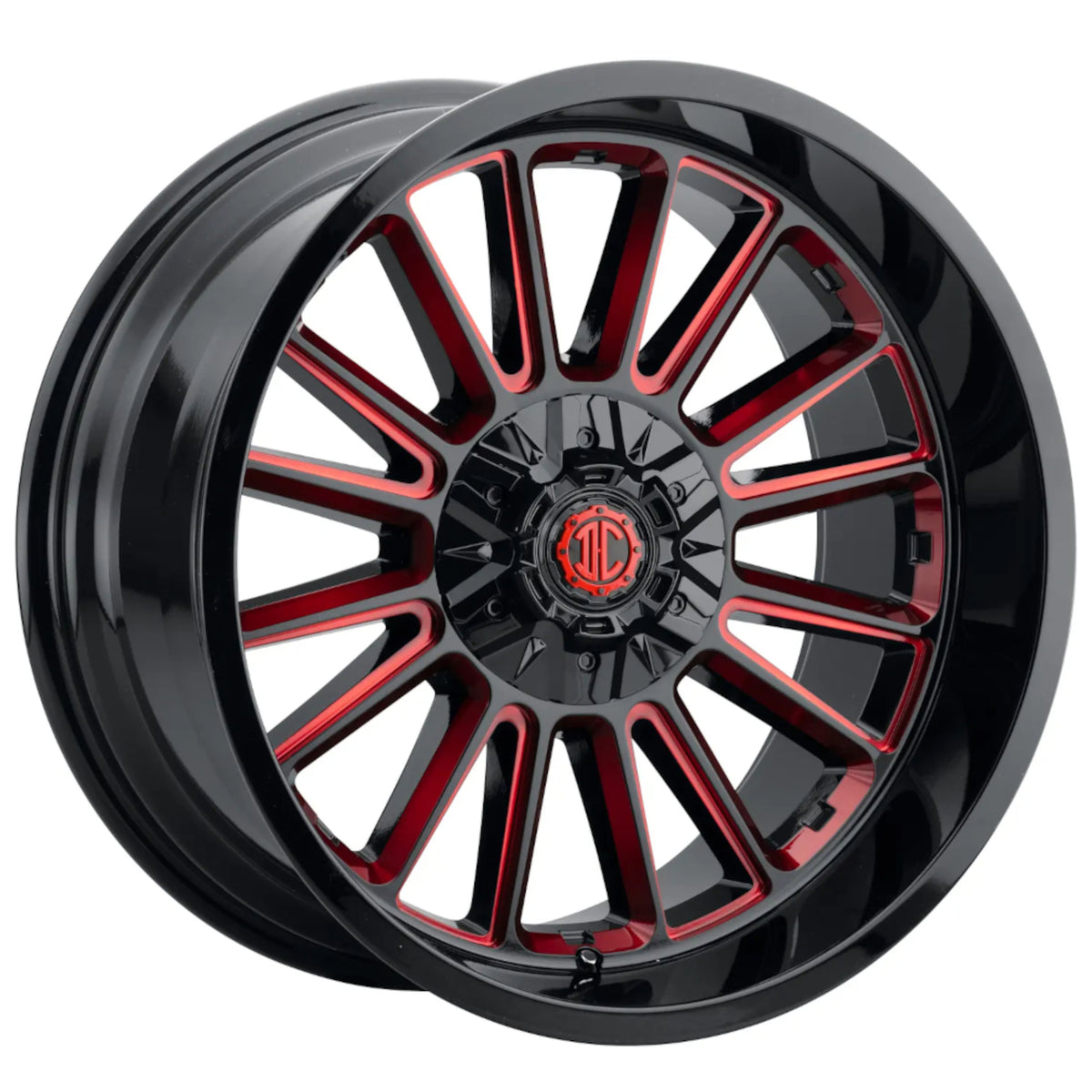 Xtreme NX-28 Black Red Milled Wheel