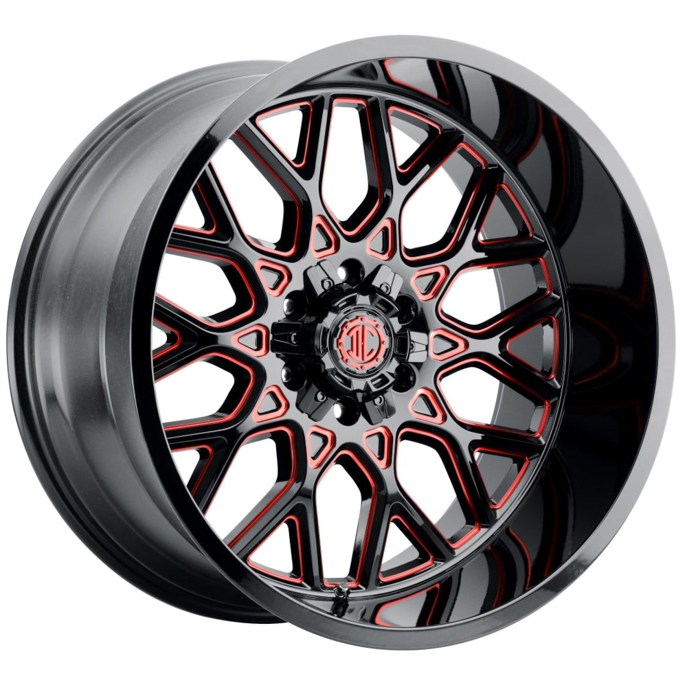 Xtreme NX-30 Black Red Milled Wheel