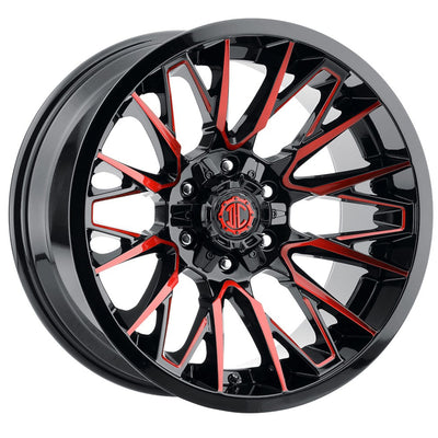 Xtreme NX-31 Black Red Milled Wheel
