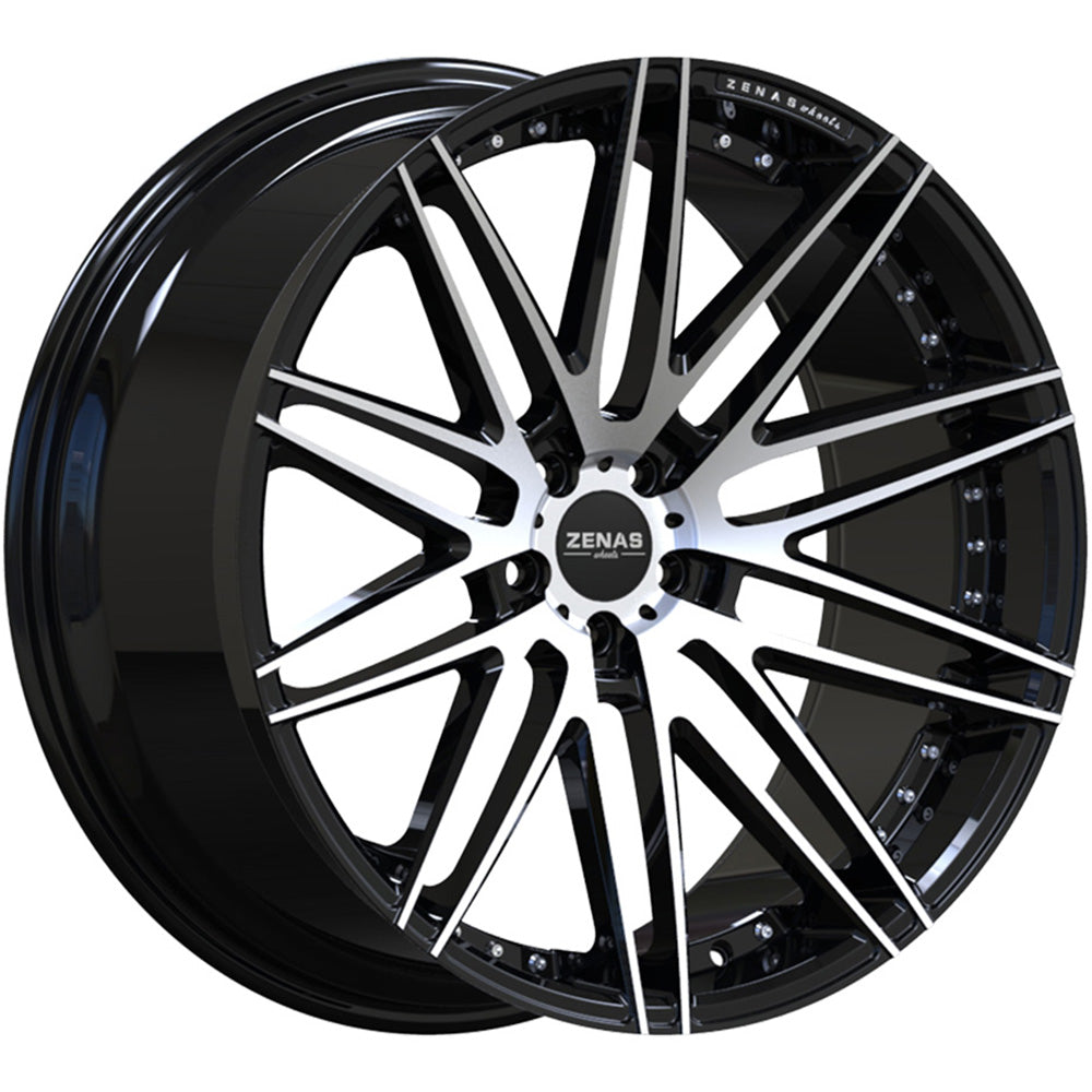 Zenas ZW01 Black Machined Wheel