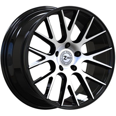 Zenas ZW03 Black Machined Wheel